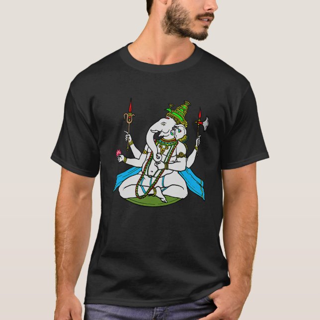 Ganesh Hindu Deity  Ganesha T-Shirt (Front)