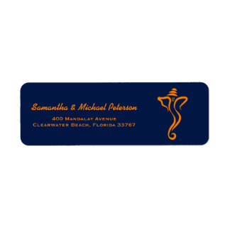 Ganesh Hindu Indian Wedding Custom Address Labels