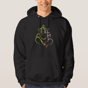 Ganesh Indian Elephant God Hoodie