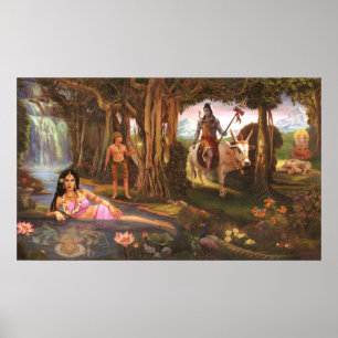 Ganesh Leela - Before Ganesh got his elephant head Poster