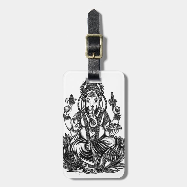 Ganesh Luggage Tag (Front Vertical)