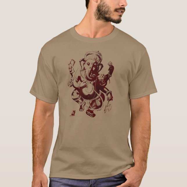 ganesh maroon T-Shirt (Front)