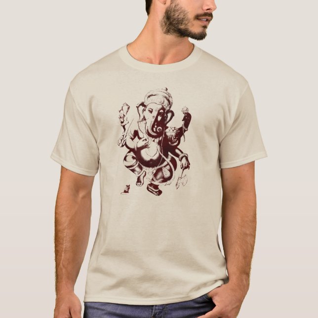 ganesh maroon T-Shirt (Front)