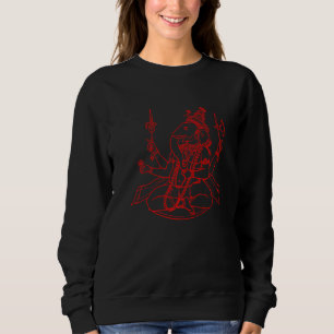 Ganesh Ohm Yoga Third Eye Isha Hindu Linga 8 Sweatshirt