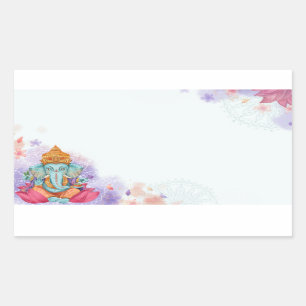 Ganesh Rectangular Sticker