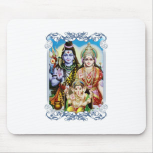Ganesh, Shiva and Parvati, Lord Ganesha, Durga Mouse Mat