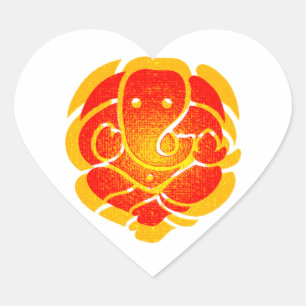 GANESH SOUL BEAUTIFUL HEART STICKER