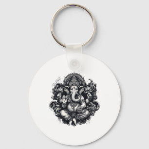Ganesh Symbol Yoga Hindu Elephant God Ganesha Puja Key Ring