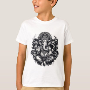 Ganesh Symbol Yoga Hindu Elephant God Ganesha Puja T-Shirt