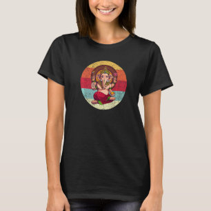 Ganesh Symbol Yoga Hindu God Men Women Meditation T-Shirt