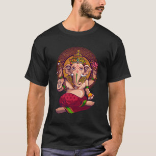 Ganesh Symbol Yoga Hindu Men Women Meditation Gift T-Shirt