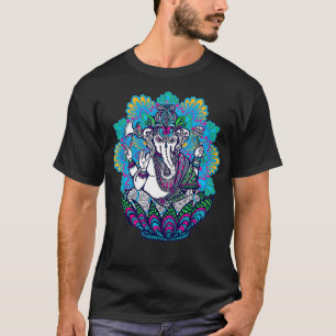 Ganesh Symbol Yoga Hindu Men Women Meditation Mand T-Shirt
