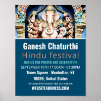 Ganesh the Hindu God, Hindu Event Advertising