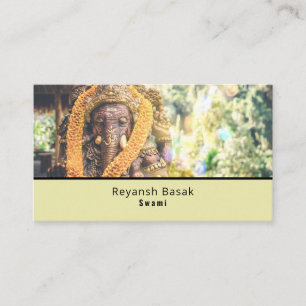Ganesh the Hindu God, Hinduism, Religious Business Card