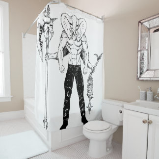 Ganesh Warrior Shower Curtain