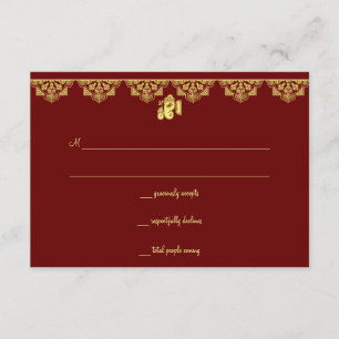 Ganesh Wedding RSVP Cards