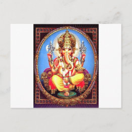 Ganesha (गणेश) Indian Elephant Postcard