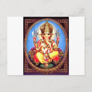 Ganesha (गणेश) Indian Elephant Postcard