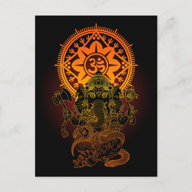 Ganesha 02 postcard (Front)