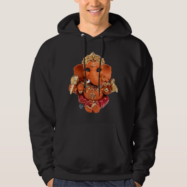 Ganesha-2 Sweet Playful Children Women Men Baby Hoodie (Front)