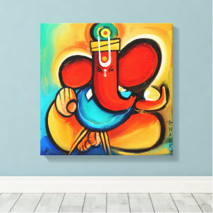 Ganesha abstract canvas print