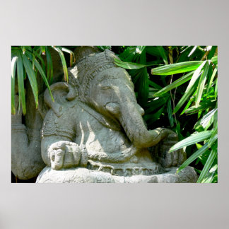Ganesha Among Foliage Poster