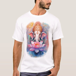 Ganesha and lotus T-Shirt