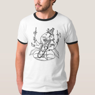 Ganesha Black & White Image Men's T-Shirt