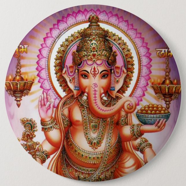 Ganesha Button - Version 7 (Front)