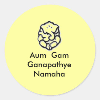 Ganesha Classic Round Sticker