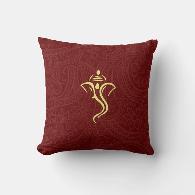 Ganesha Custom Cotton Pillows (Front)