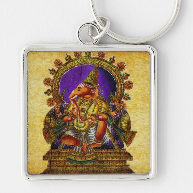 Ganesha Deva antique Key Ring (Front)