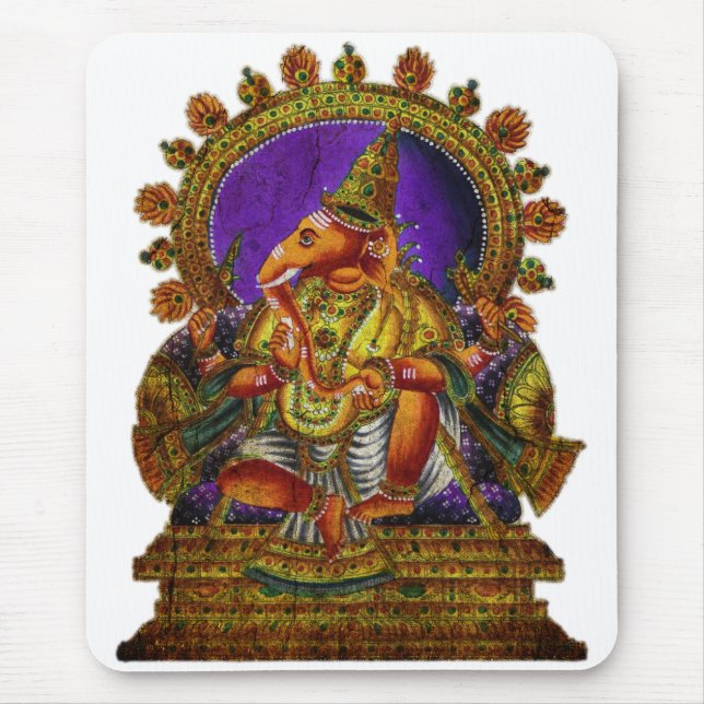 Ganesha Deva antique | make your own background Mouse Mat (Front)