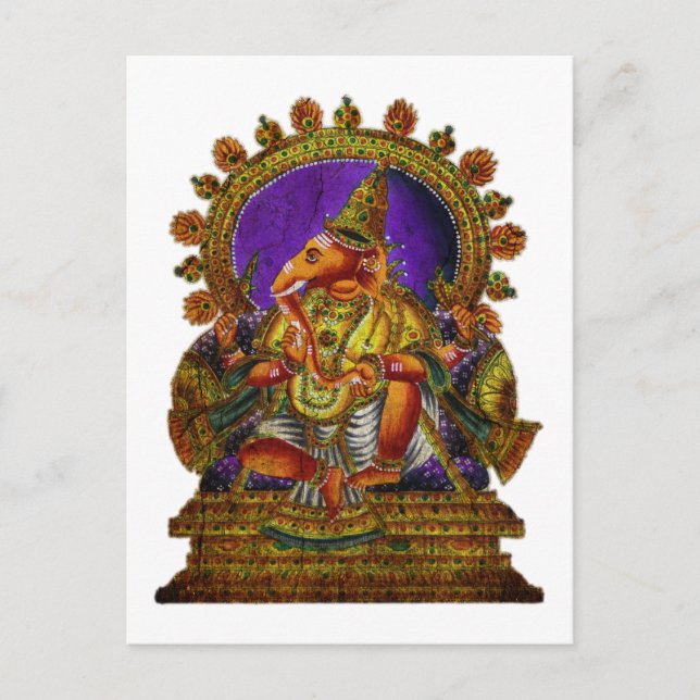 Ganesha Deva antique | make your own background Postcard (Front)