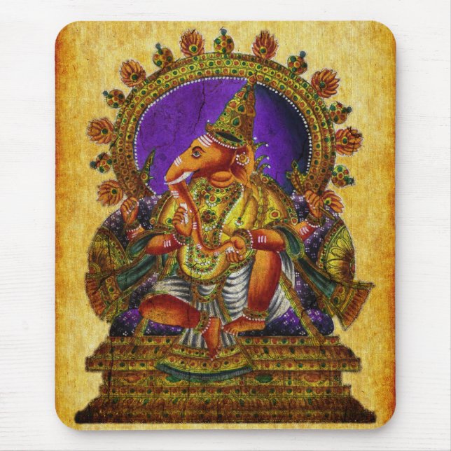 Ganesha Deva antique Mouse Mat (Front)
