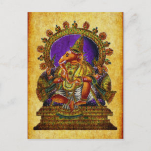 Ganesha Deva antique Postcard