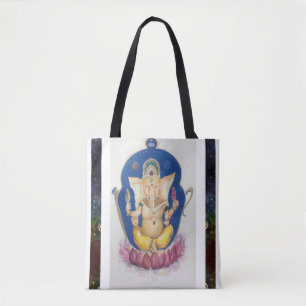 Ganesha Elephant Luck Maureen Girard Tote Bag