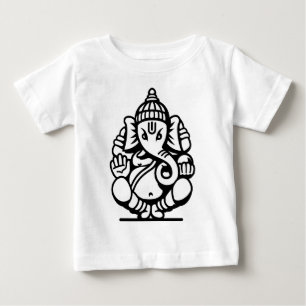 Ganesha Elephant No. 4 (black) Baby T-Shirt