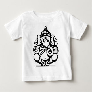 Ganesha Elephant No. 4 (black) Baby T-Shirt