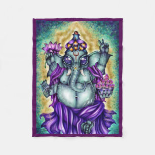 "Ganesha" Fleece Blanket