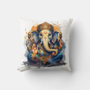 Ganesha, ganesh, ganapati remover of obstacles #2 cushion