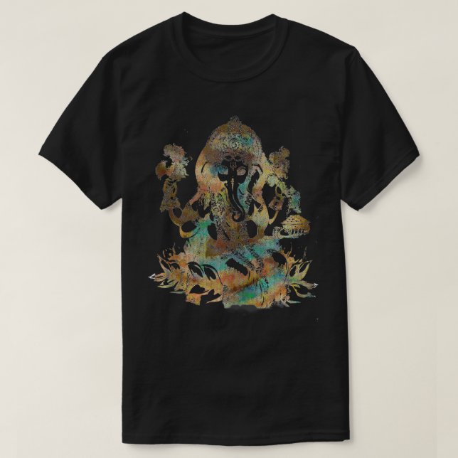 Ganesha, Ganesh, Hindu Deity, Witch, Wiccan, Pagan T-Shirt (Design Front)
