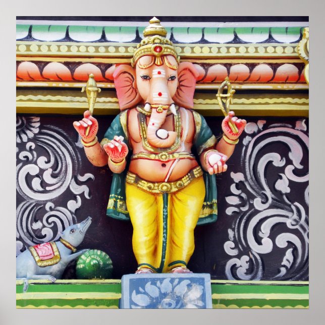 Ganesha God Statue Poster (Front)