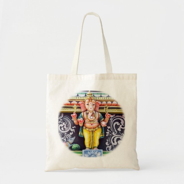 Ganesha God Statue Tote Bag (Front)