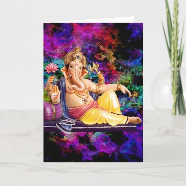 Ganesha Greeting Cards, Stickers, Postcards (Front)