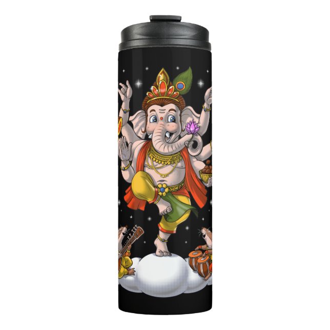 Ganesha Hinduism Elephant God Thermal Tumbler (Front)