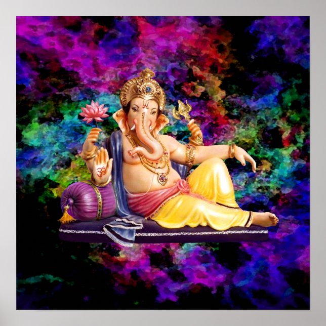 Ganesha in the Spiritual Sky Poster (Front)