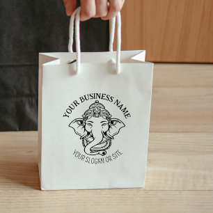 Ganesha, Indian God, Custom Business, Large  Rubber Stamp