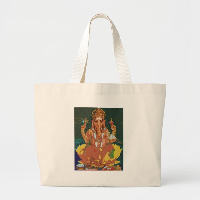Ganesha Large Tote Bag (Front)