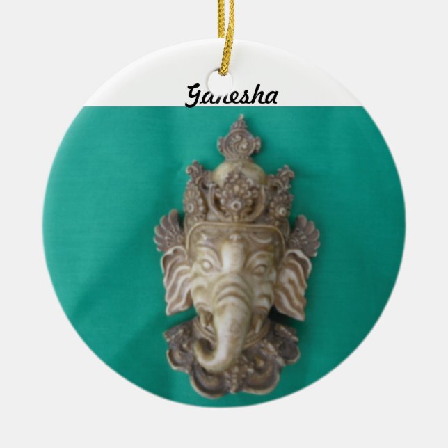 Ganesha Opening Tree Ornament (Front)